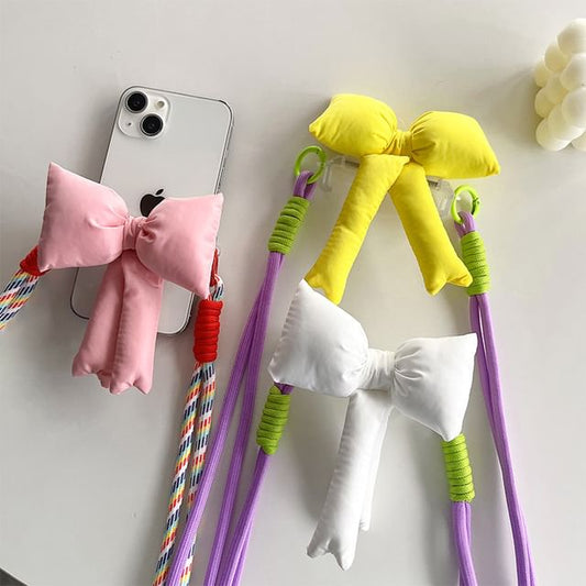 Bow Padded Clip On Phone Lanyard SpreePicky