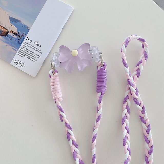 Bow Pearl Clip On Phone Lanyard SpreePicky