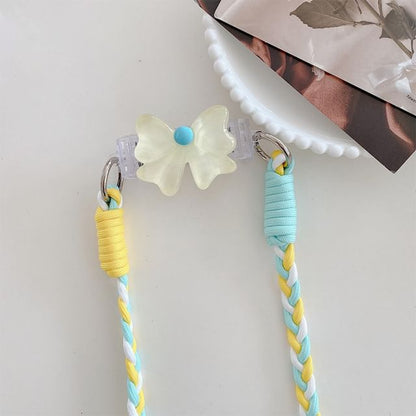 Bow Pearl Clip On Phone Lanyard SpreePicky