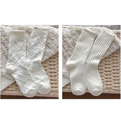 Plain Short Socks Set SpreePicky