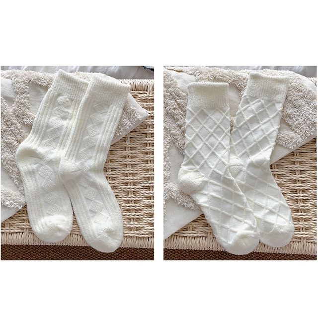 Plain Short Socks Set SpreePicky