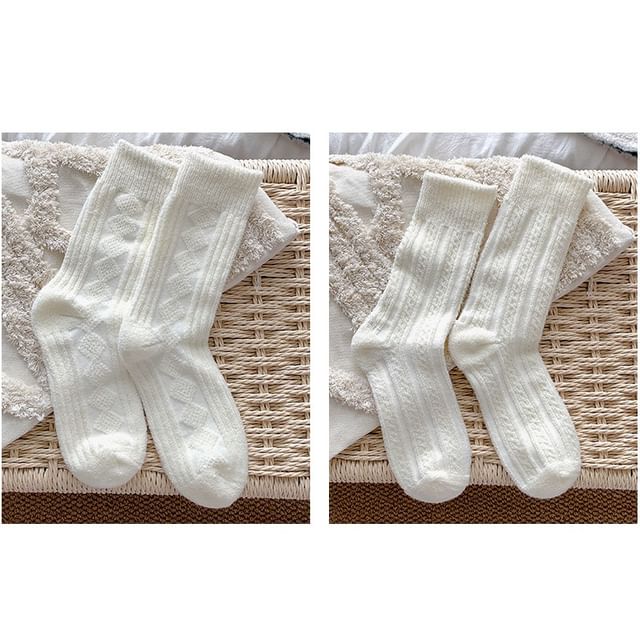 Plain Short Socks Set SpreePicky