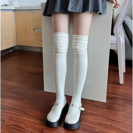 Panel Over The Knee Socks SpreePicky