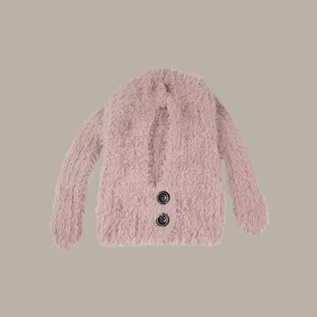 Rabbit Ear Buttoned Balaclava SpreePicky