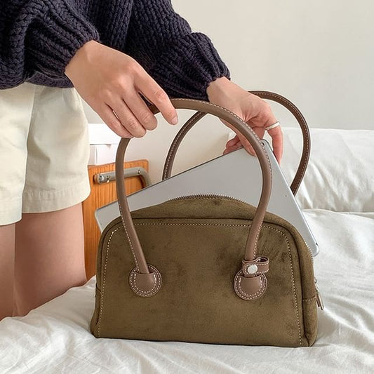 Faux Suede Shoulder Bag SpreePicky