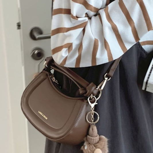 Top Handle Faux Leather Crossbody Bag SpreePicky