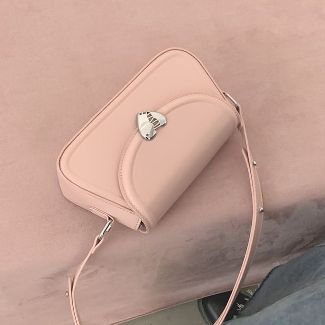 Heart Buckle Flap Crossbody Bag SpreePicky