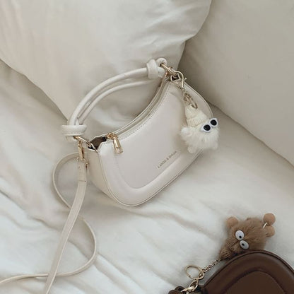 Top Handle Faux Leather Crossbody Bag SpreePicky