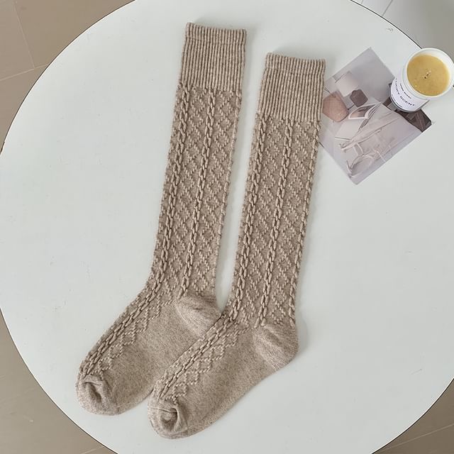 Set of 2 Pairs: Plain Knee High Socks SpreePicky