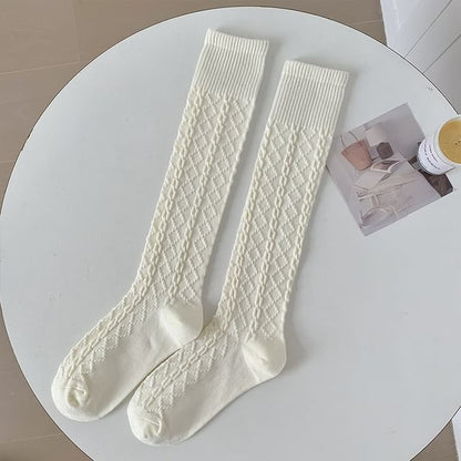 Set of 2 Pairs: Plain Knee High Socks SpreePicky