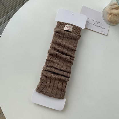 Set of 2 Pairs: Plain Ribbed Knit Leg Warmers SpreePicky