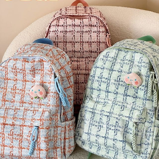 Plaid Backpack / Charm / Set SpreePicky