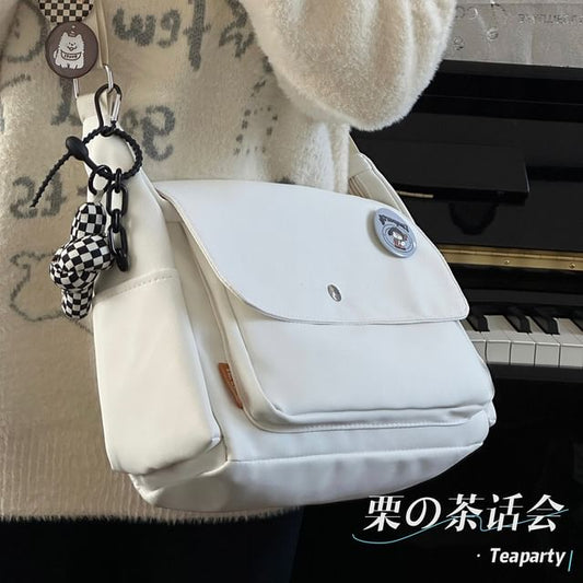 Plain Flap Crossbody Bag / Charm / Set SpreePicky