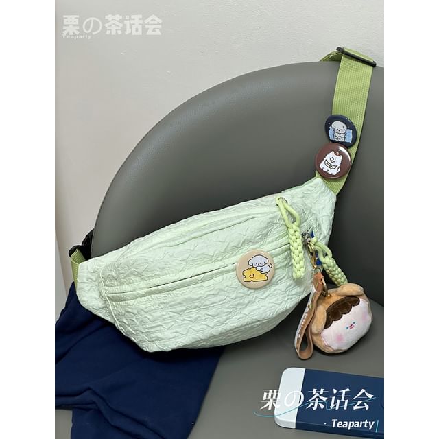 Plain Shirred Sling Bag / Charm / Set SpreePicky