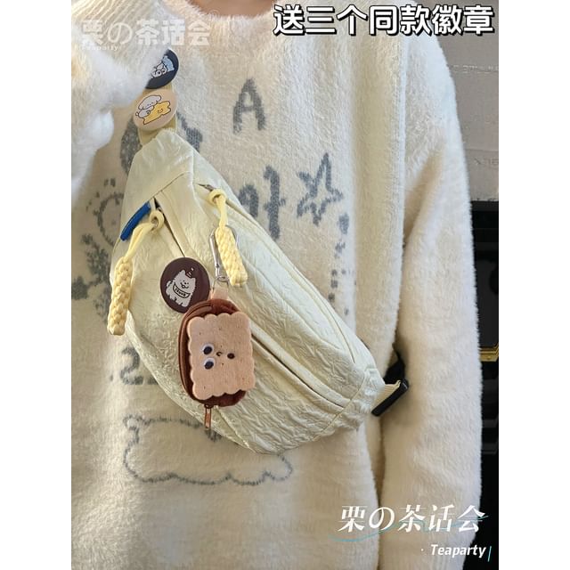 Plain Shirred Sling Bag / Charm / Set SpreePicky