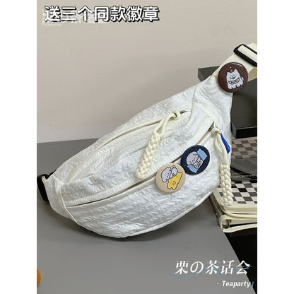 Plain Shirred Sling Bag / Charm / Set SpreePicky