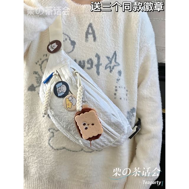 Plain Shirred Sling Bag / Charm / Set SpreePicky