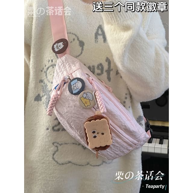 Plain Shirred Sling Bag / Charm / Set SpreePicky