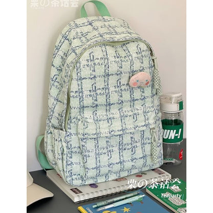 Plaid Backpack / Charm / Set SpreePicky