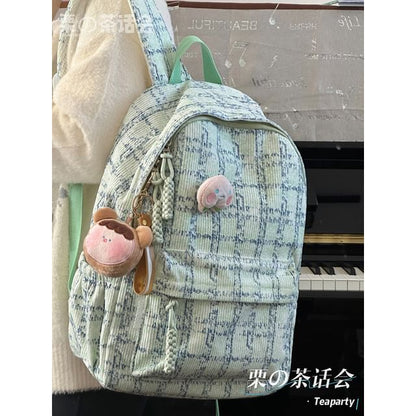 Plaid Backpack / Charm / Set SpreePicky