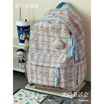 Plaid Backpack / Charm / Set SpreePicky