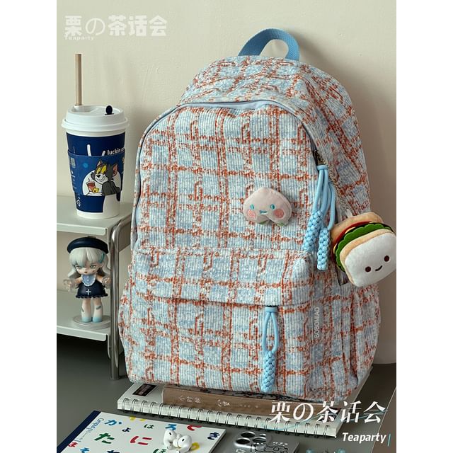 Plaid Backpack / Charm / Set SpreePicky