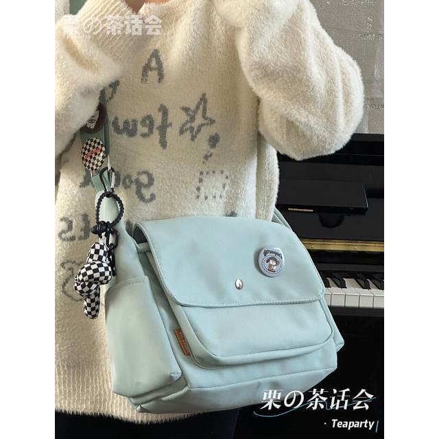 Plain Flap Crossbody Bag / Charm / Set SpreePicky