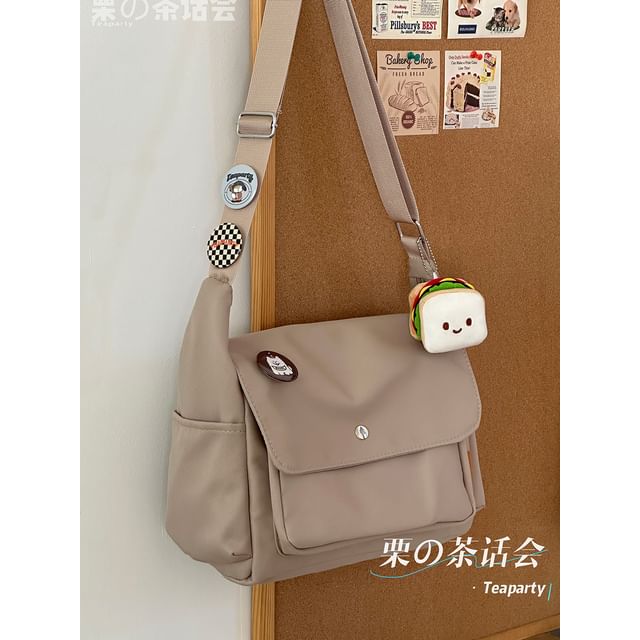 Plain Flap Crossbody Bag / Charm / Set SpreePicky