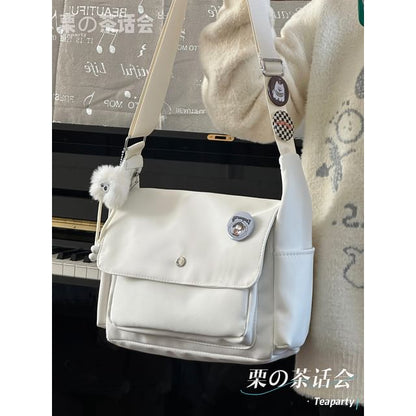 Plain Flap Crossbody Bag / Charm / Set SpreePicky