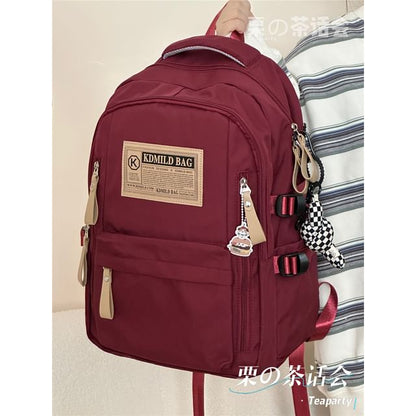 Lettering Label Applique Laptop Backpack / Charm / Set SpreePicky