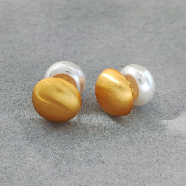 Faux Pearl Brushed Alloy Ear Jacket SpreePicky