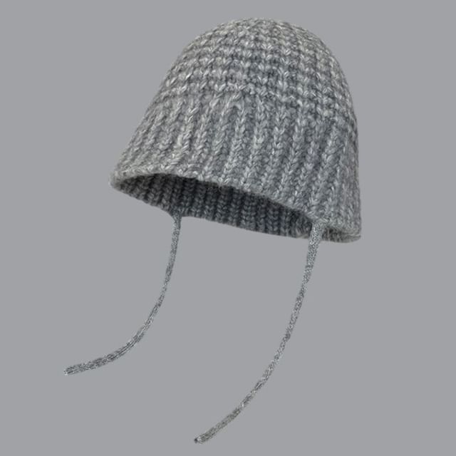 Plain Knit Bucket Hat SpreePicky