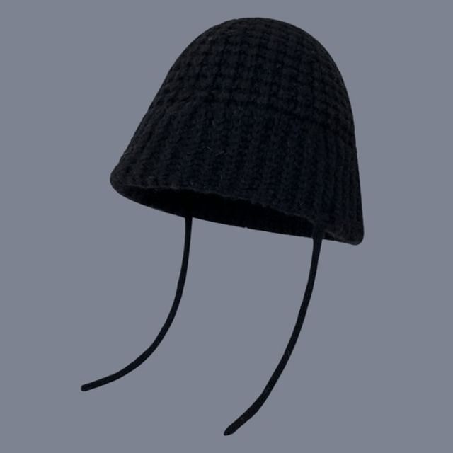 Plain Knit Bucket Hat SpreePicky