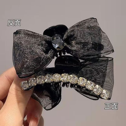 Rhinestone Bow Hair Clamp mySite