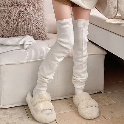 Plain Over the Knee Socks SpreePicky