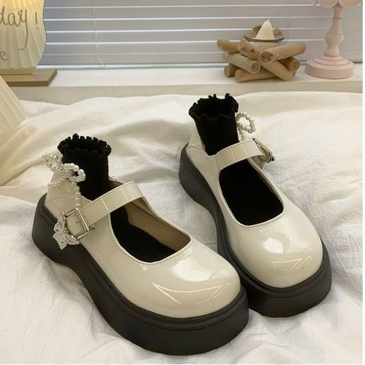 Platform Butterfly Mary Jane Shoes mySite