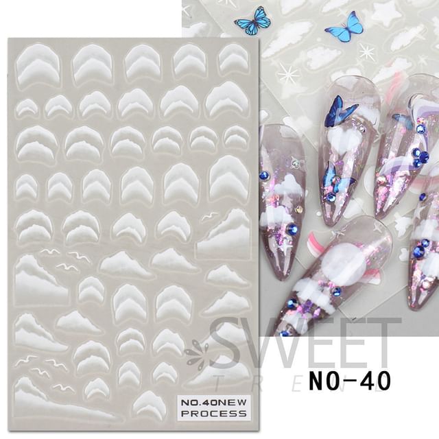 Marble Print Nail Art Stickers SpreePicky