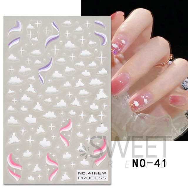 Marble Print Nail Art Stickers SpreePicky