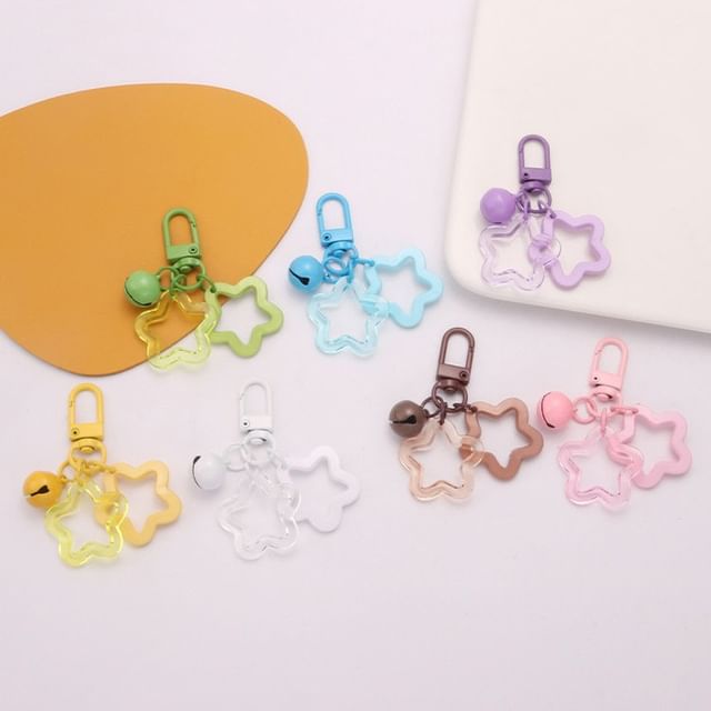 Star Bell Bag Charm Keyring SpreePicky