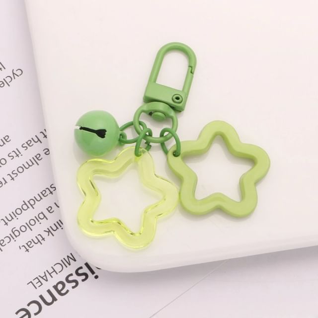 Star Bell Bag Charm Keyring SpreePicky