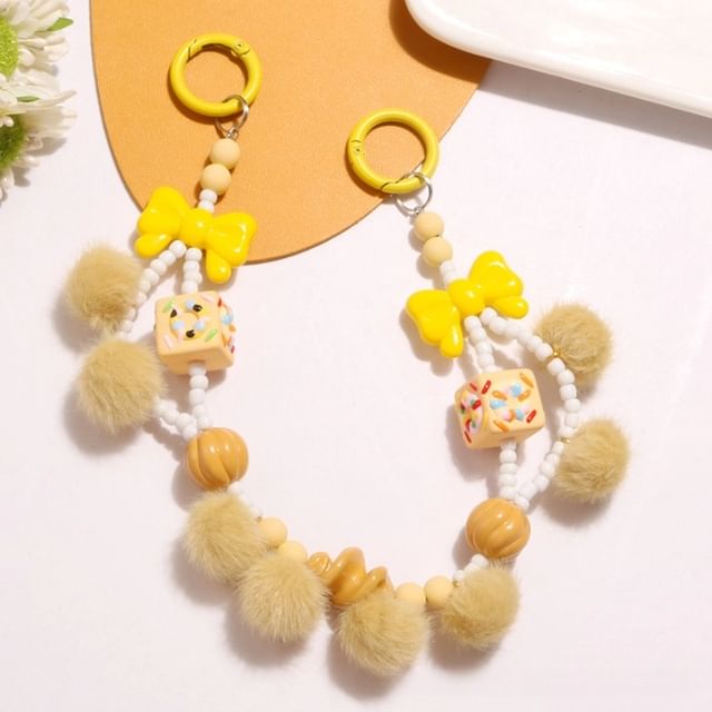 Bow Pom Pom Bag Charm SpreePicky