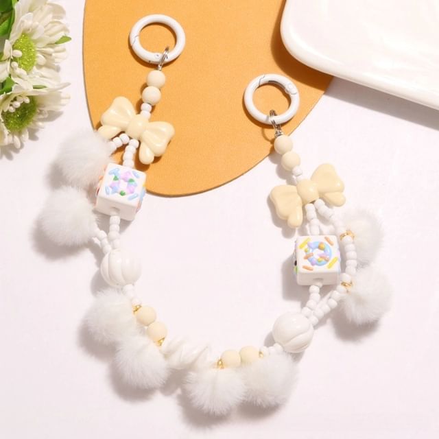 Bow Pom Pom Bag Charm SpreePicky