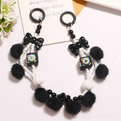 Bow Pom Pom Bag Charm SpreePicky