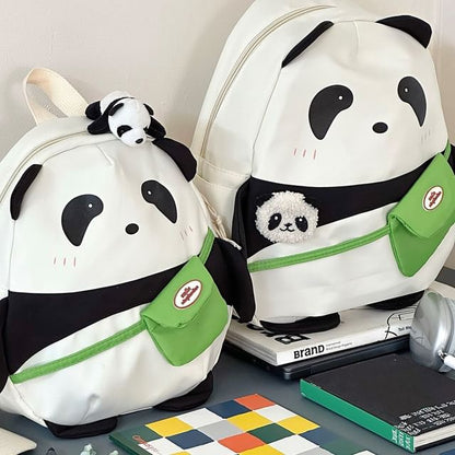 Panda Print Backpack SpreePicky