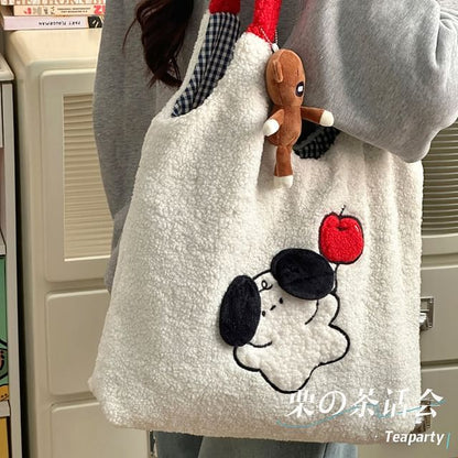 Cartoon Fleece Tote Bag SpreePicky