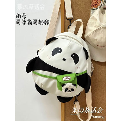 Panda Print Backpack SpreePicky