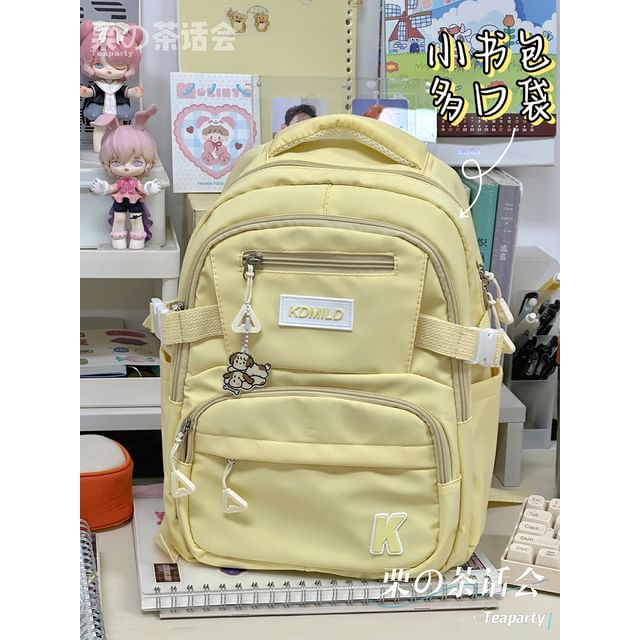 Lettering Buckle Backpack SpreePicky