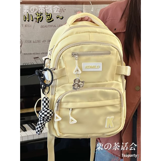 Lettering Buckle Backpack SpreePicky