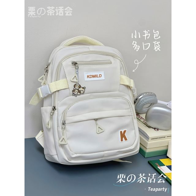 Lettering Buckle Backpack SpreePicky