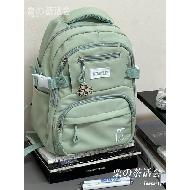 Lettering Buckle Backpack SpreePicky